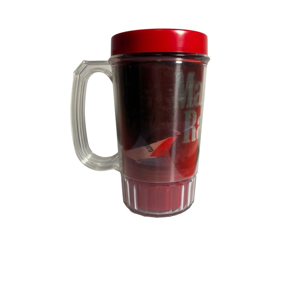 Vintage Red "Marlboro" Racing‎ '91 Team INDY CAR Lenticular Beer Mug Holographic